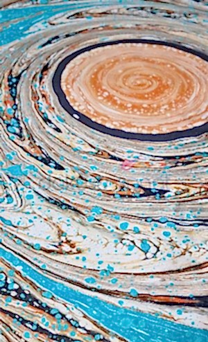 3D Sarmal ebru soyut tasarım. Çağdaş soyut resim tablo