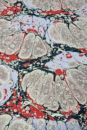 Battal Ebru büyük boy. 70x100 cm battal ebru kırmızı